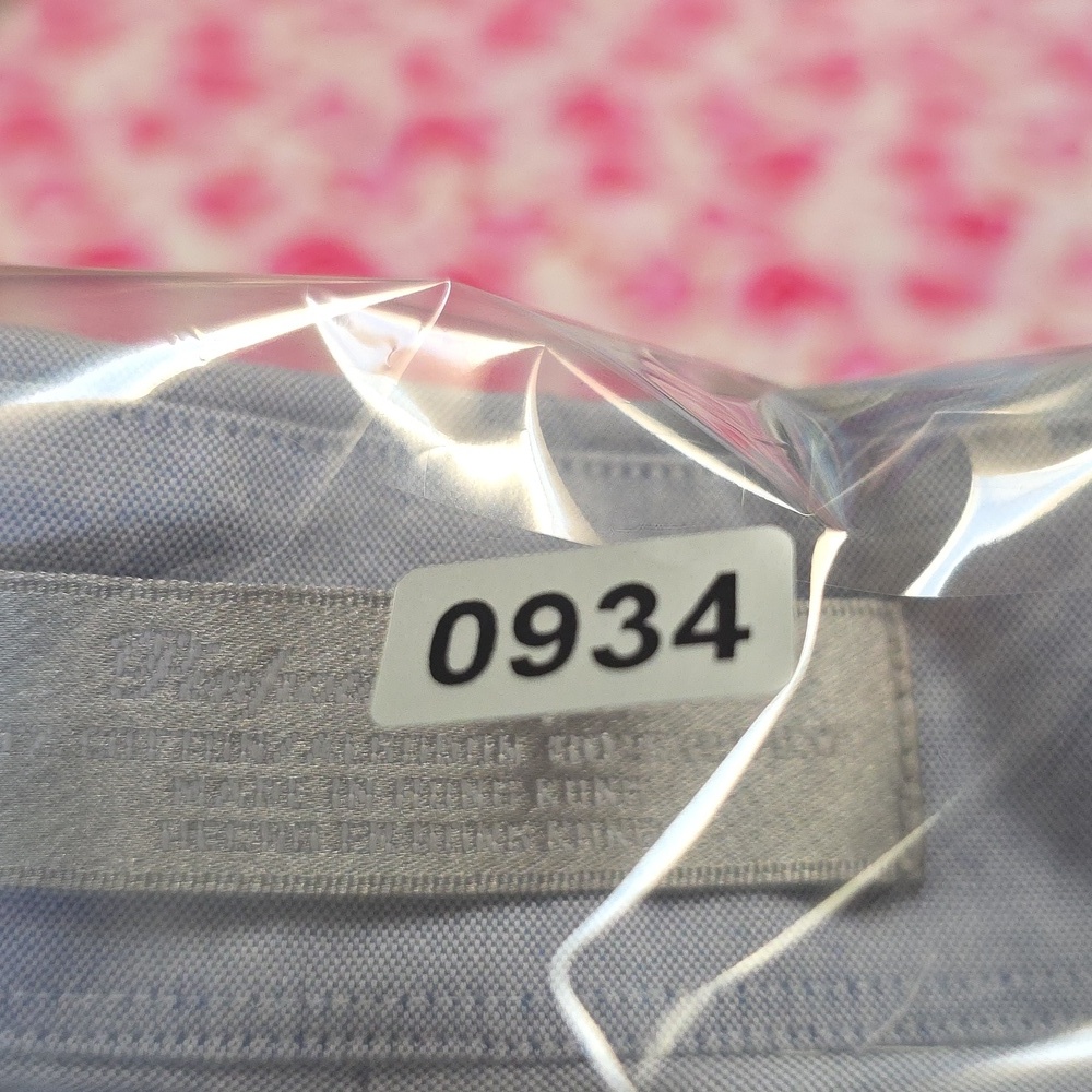 Stafford Oxford Light Blue Button Down Shirt Vintage Men’s 17 35 - Picture 7 of 7